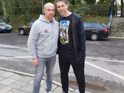 Luboš Brdíčko s Jaromírem Jágrem