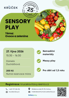 Sensory play - Ovoce a zelenina
