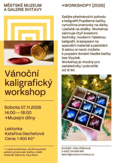 Vánoční kaligrafický workshop