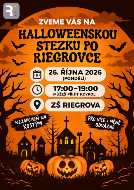 Halloweenská stezka po Riegrovce